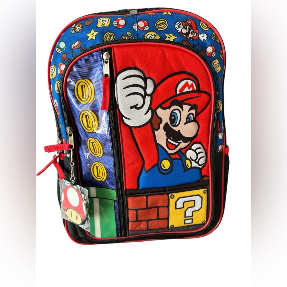 NWT Super Mario Bros. - Kids' 16" Backpack  Multi